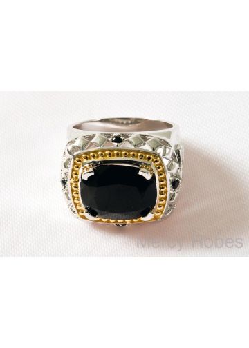 Mens Clergy Pastor Ring (Black) Subs166 (S Black)