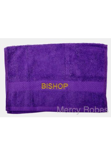 Preaching Hand Towel Bishop (Purple/Gold)