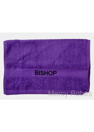 Preaching Hand Towel Bishop (Purple/Black)