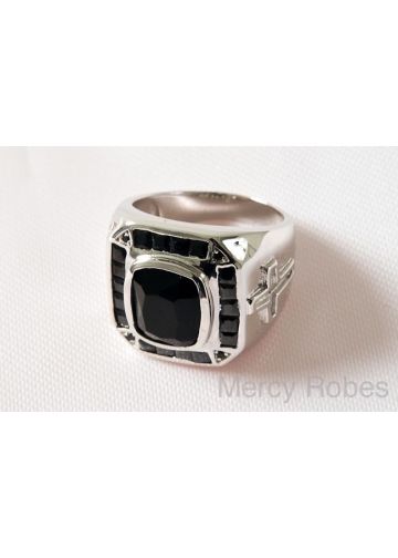 Mens Clergy Pastor Ring (Black) Subs167