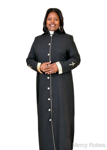 Womens Robe LR102 (Black/Gold)