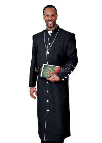 Clergy Robe Bpa101 (Black/White)