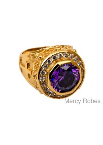 Womens Clergy Bishop Ring Subs527 (Purple)