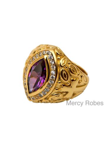 Womens Clergy Bishop Ring Subs523 (Purple)