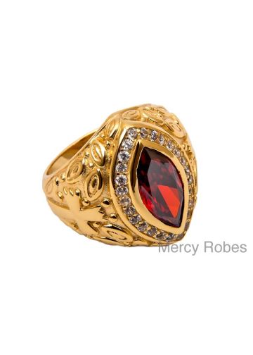 Womens Clergy Apostle Ring Subs523 (Red)