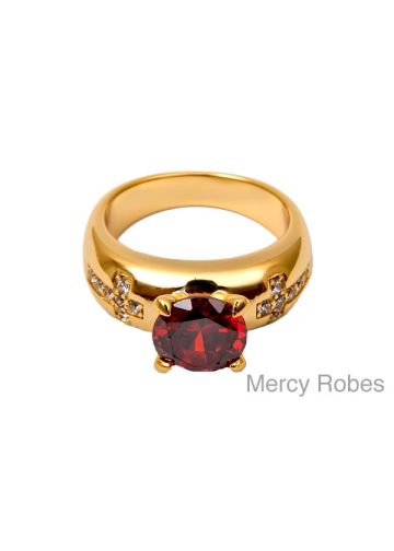 Womens Clergy Apostle Ring Subs998 (G Red)