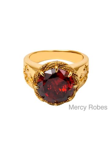 Womens Clergy Apostle Ring Subs500 (Red)