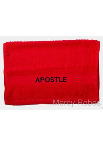 Preaching Hand Towel Apostle (Red/Black)