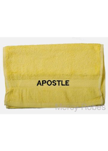 Preaching Hand Towel Apostle (Yellow/Black)