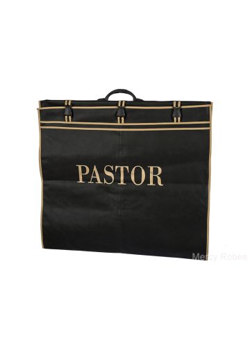 Pastor Vestment Carrying Bag (Black/Gold)