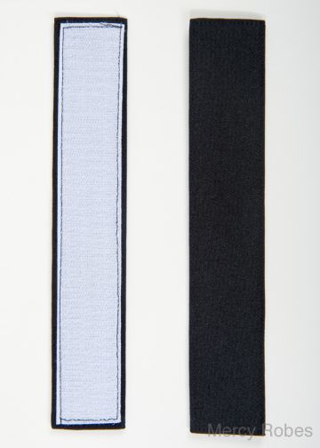 Velcro Bands For Mercy Robes Rochet (Black)