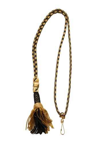 Bishop Tassel Pectoral Cord (Black/Gold) 01