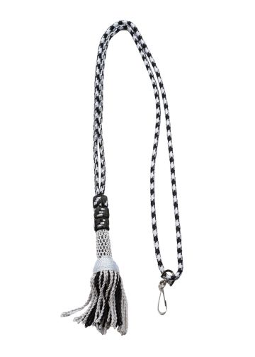 Bishop Tassel Pectoral Cord (Black/Silver)