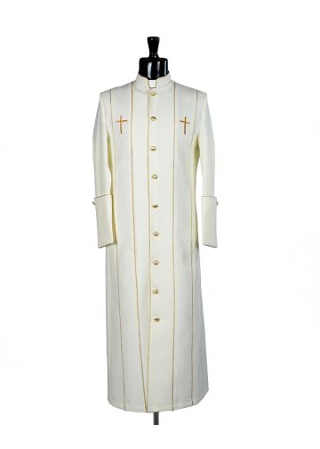 Mens Clergy Robe Style Ime154 (Cream/Gold)