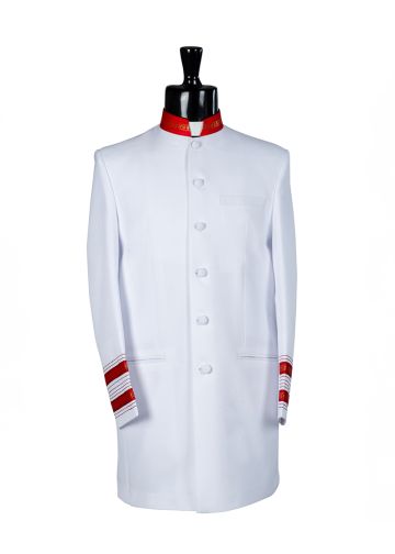 Clergy Jacket 004 (White/Red)