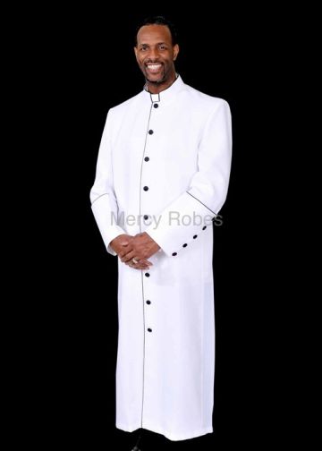 Clergy Robe Bpa101 (White/Black)