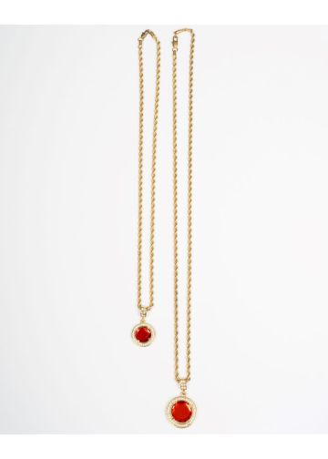 Pendant & Chain Style MHC-14G (G Red)