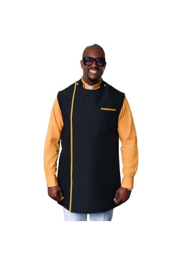 Clergy Apron (Black/Gold)