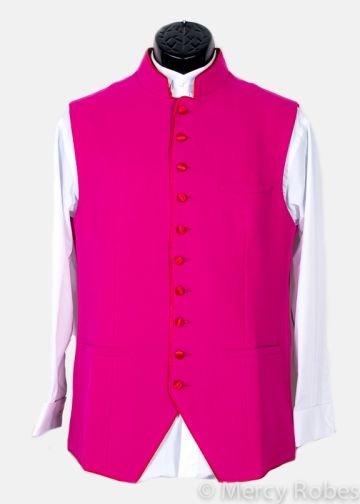 Clergy Vest (Fuchsia/Red)