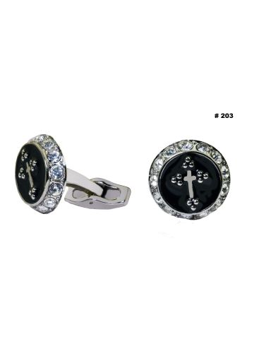 2 PC Cross Cufflinks Style 203