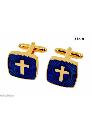 2 PC Cross Cufflinks Style 584-A