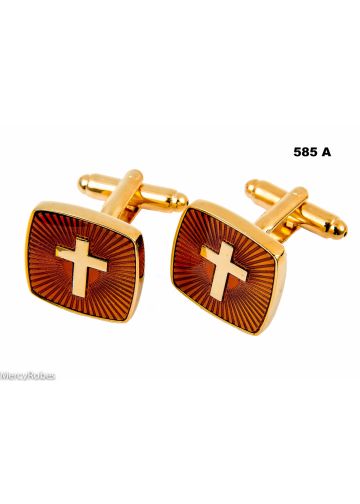 2 PC Cross Cufflinks Style 585-A