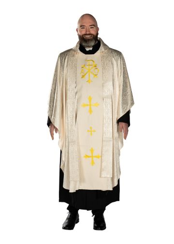 Chasuble & Stole Style Smq4000 (Cream/Gold)