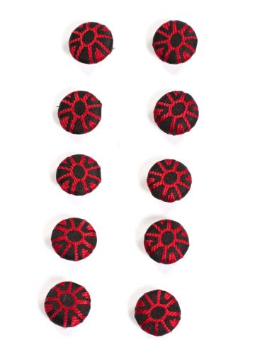 Buttons (Bllk/Red Lt) 007