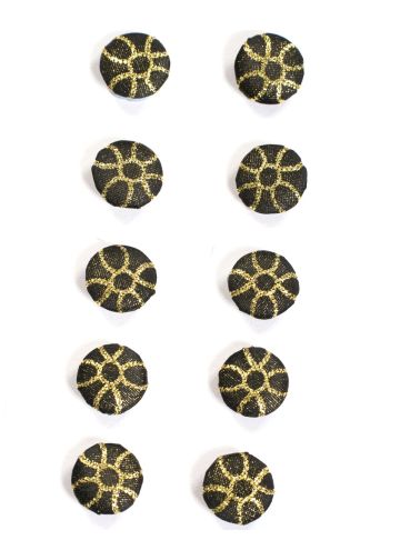 Buttons (Black/Gold Lt) 204