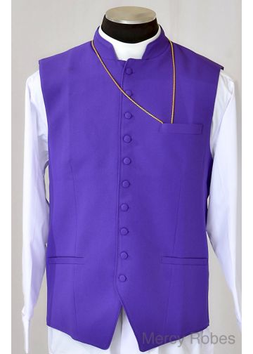 Clergy Vest (Roman Purple)