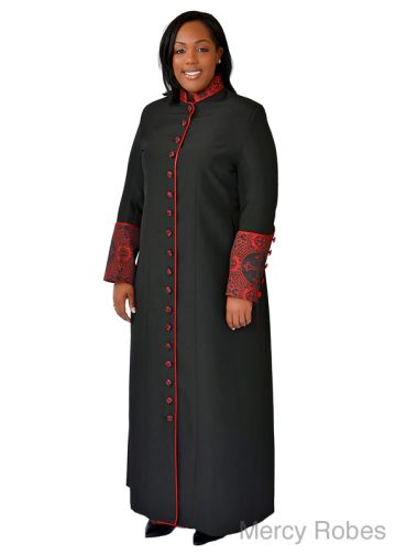 Womens Robe Style LR 129 (Black/Redlt)