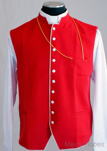 Clergy Vest (Red/White)