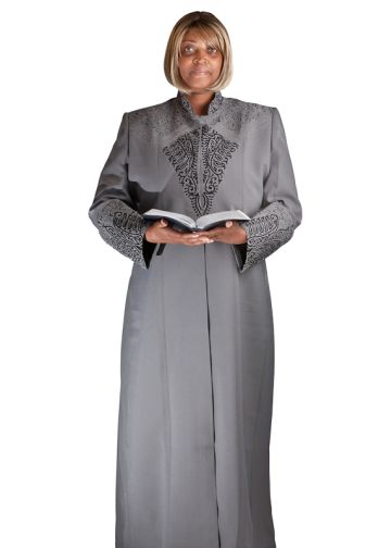 Womens Robe LR143 (Grey/Black)