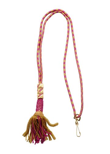 Bishop Tassel Pectoral Cord (Fuchsia/Gold)