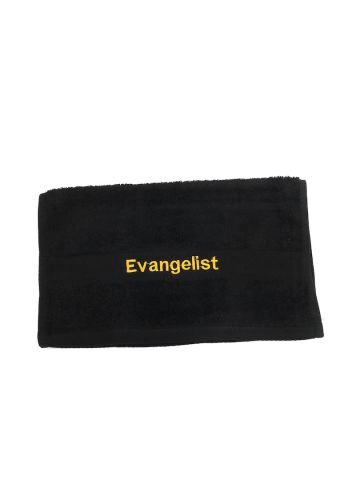 Preaching Hand Towel Evangelist (Black/Gold)