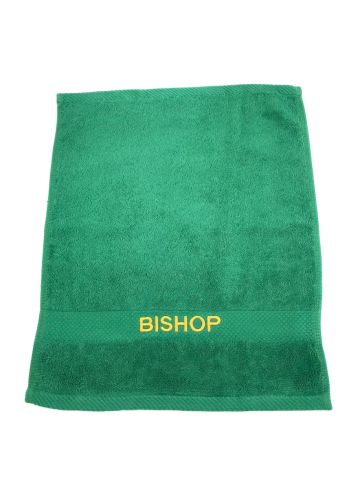 Preaching Hand Towel Bishop (Green/Gold)