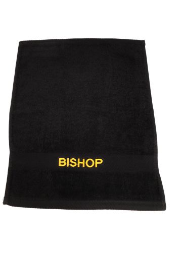 Preaching Hand Towel Bishop (Black/Gold)