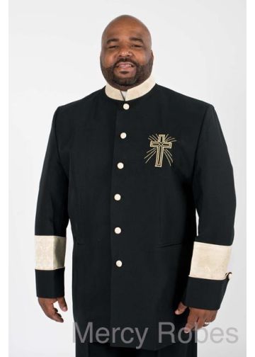 Clergy Jacket CJ036 (Black/Gold)