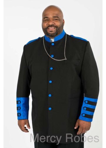 Clergy Jacket CJ010 (Black/Royal)