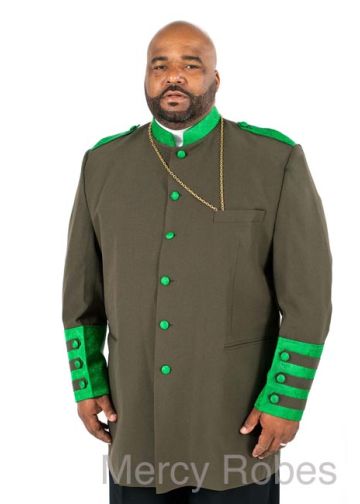 Clergy Jacket CJ010 (Green/Green LT)