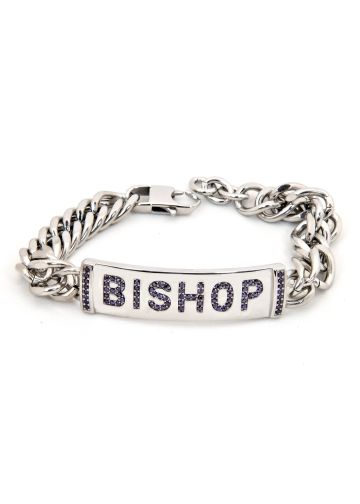 Mens Bracelet Silver (Bishop) Sp