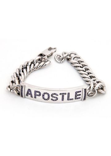 Mens Bracelet Silver (Apostle) Sp