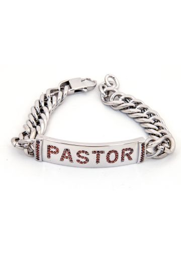 Mens Bracelet Silver (Pastor) Sr