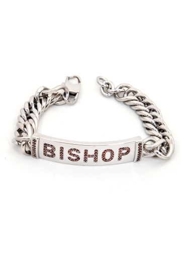 Mens Bracelet Silver (Bishop) Sr