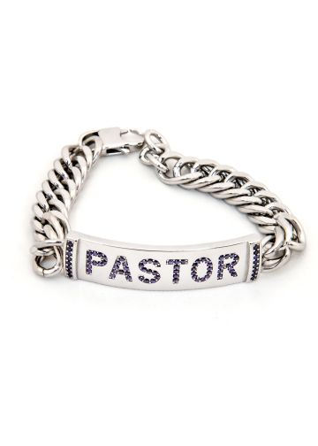 Mens Bracelet Silver (Pastor) Sp