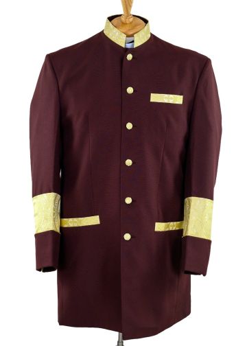 Clergy Jacket CJ032 (Wine/Gold)