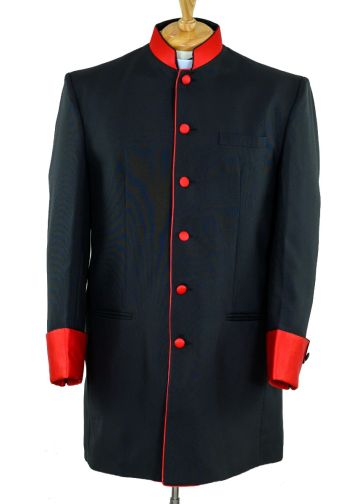 Clergy Jacket CJ019 (Black/Red)