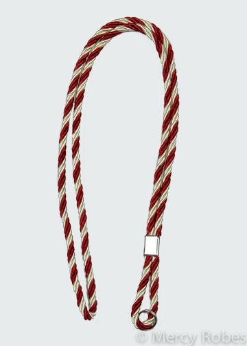 Clergy Cord (2 Strand Red/2 Strand Beige)