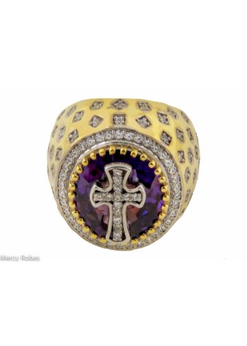 Mens Clergy Bishop/Apostle Ring Style Mgr2036 (G P)