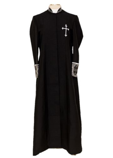 Womens Robe Style LR127 (Black/Black-Silver LT)